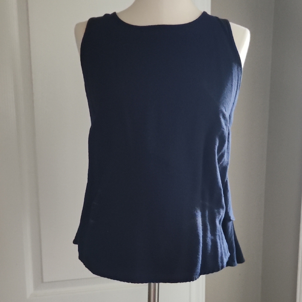 LOFT Dark Blue Sleeveless Tank Top